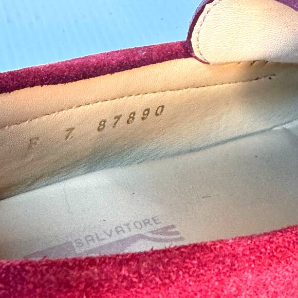 FERRAGAMO Parigi Suede Driving Loafers Men's 7 Slip-On Bit Buckle Italy Unisex - Picture 11 of 12